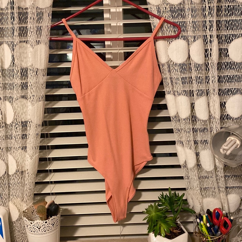 Pink Forever 21 bodysuit